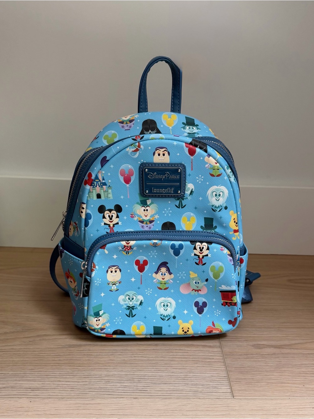 Disney Loungefly 2022 Chibi Disney Parks Icons Mini Backpack | Blue